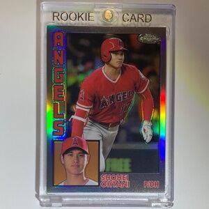 🔥💥📈2019 SHOHEI OHTANI BASEBALL CARD • TOPPS CHROME REFRACTOR SP